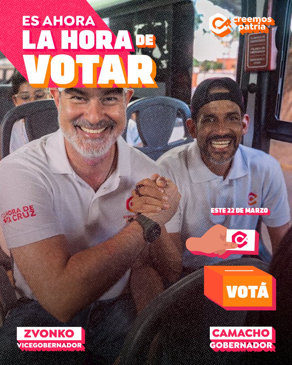 LuisFerCamachoV's tweet image. Es ahora, ¡la hora de votar! Santa Cruz necesita firmeza y un rumbo claro. Asumimos el compromiso de trabajar con vos para traer orden, seguridad y prosperidad a nuestra tierra.

Sumate a este gran equipo, compartí el mensaje y decile a tu familia que estamos listos.

#SantaCruz