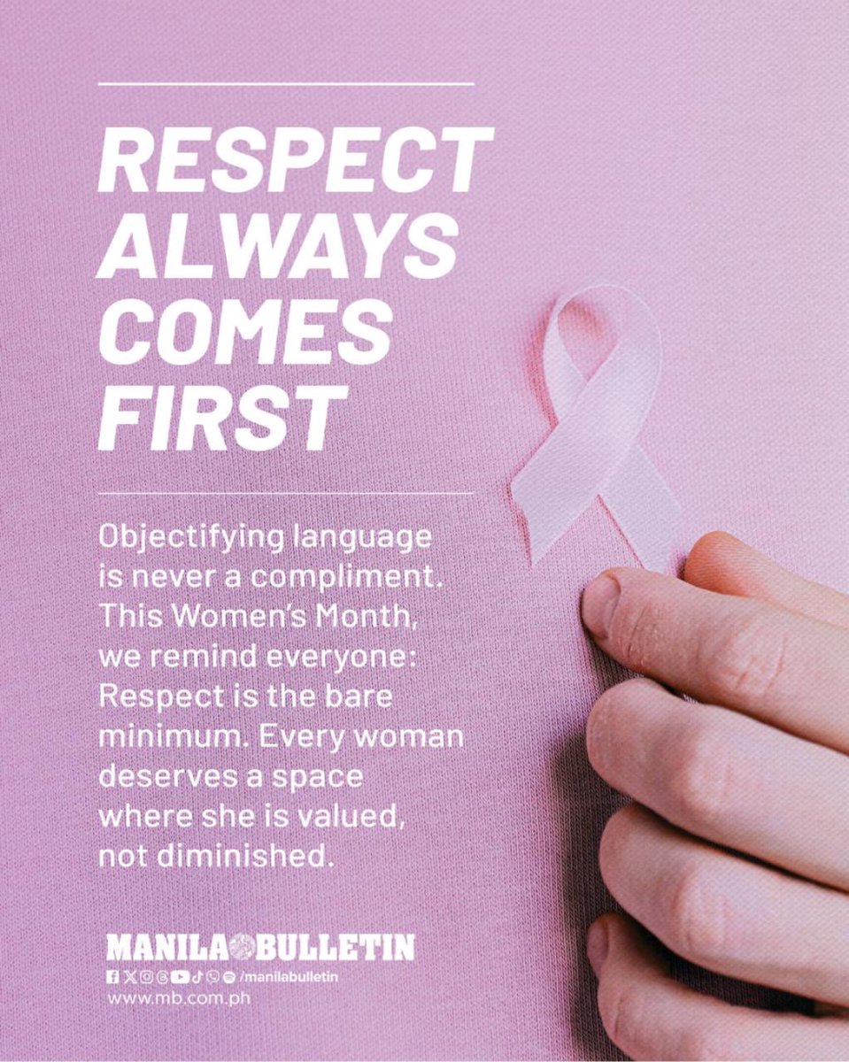 Let’s uphold respect and dignity by building spaces where women’s voices matter more and where they are truly heard, not objectified.