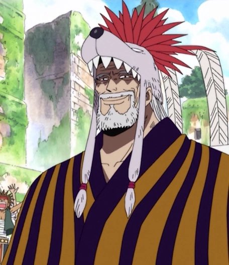 If I had a nickel for every old man in a dog hat in one piece I’d have two nickels, which is not a lot but it is weird that it happened twice