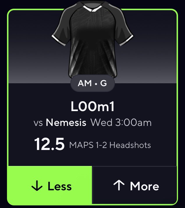 CloudyParlay's tweet image. #PrizePicks CS2 POTD🚨🔫

Model has him projected for 8.1 HS📉 

LIKE IF TAILING❤️‍🔥

Get 10% OFF ANY PACKAGE on @pickfinderapp with code “CLOUD”☁️

🔗 pickfinder.app/?ref=CLOUD