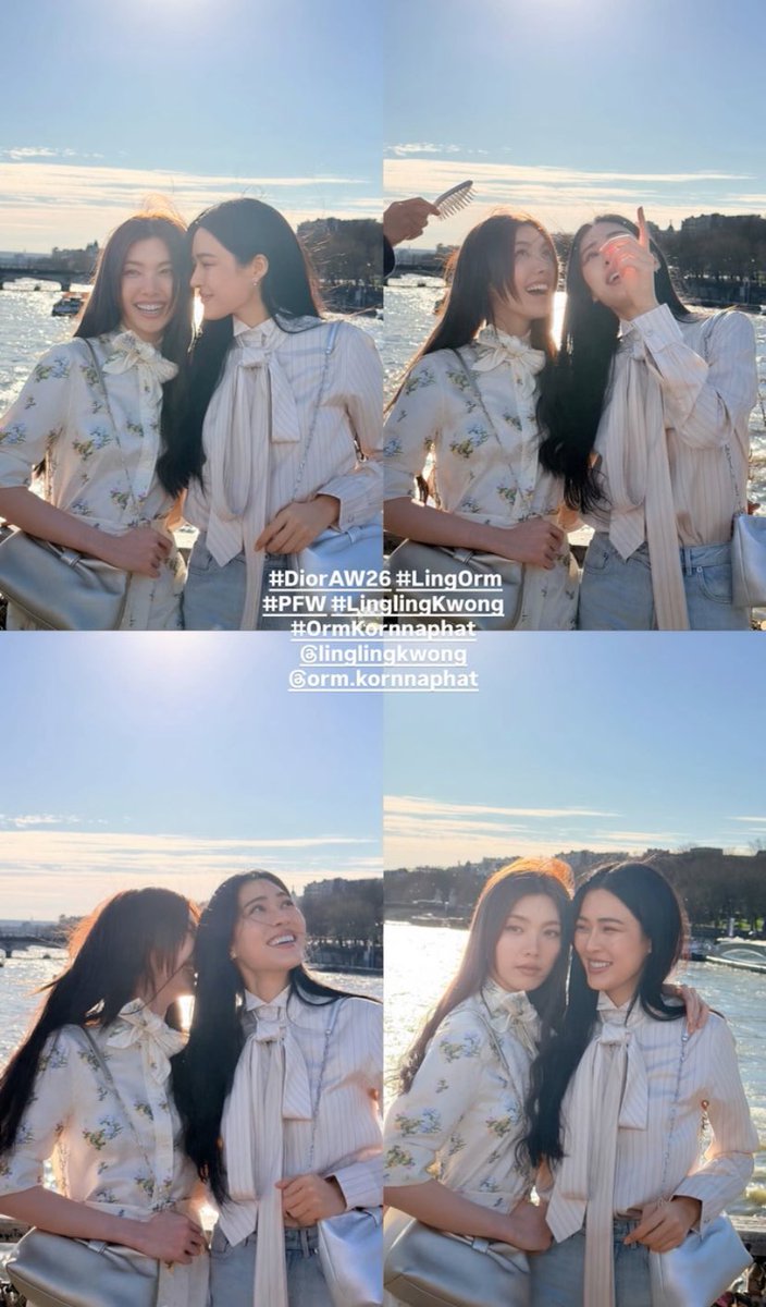 nongplaaaaa's tweet photo. กรี๊ดดดดดดดดด พี่บุ๊คเสิร์ฟ หลิงออมทำอะไรกัน !!

LINGORM BA DIOR AT PFW26 
#LingOrmDiorAW26   #DiorAW26 #PFW https://t.co/dX3jFuAu4m