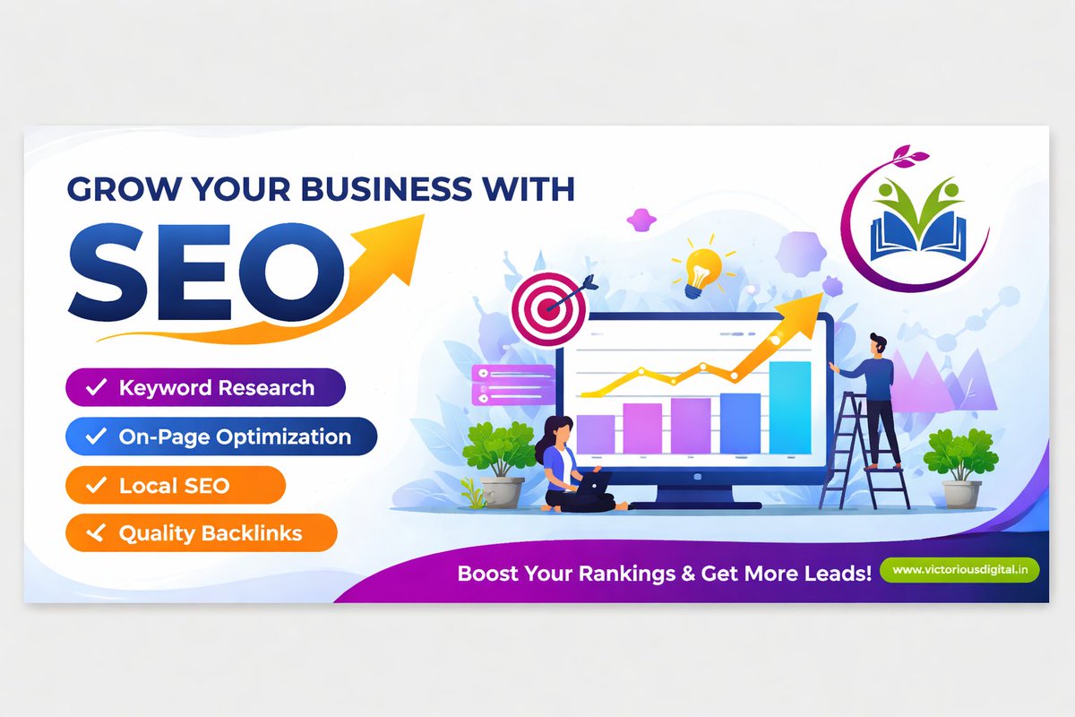 vdigitalpune's tweet photo. 🚀 Want to rank higher on Google and get more leads?

SEO helps your business grow organically without relying only on paid ads.

Victorious Digital offers result-driven SEO services:
✔️ Keyword Research
✔️ On-Page SEO
✔️ Local SEO
✔️ Technical SEO
Grow your business today 👇
 https://t.co/ANzAn5nH02
#SEO #BusinessGrowth #DigitalMarketing