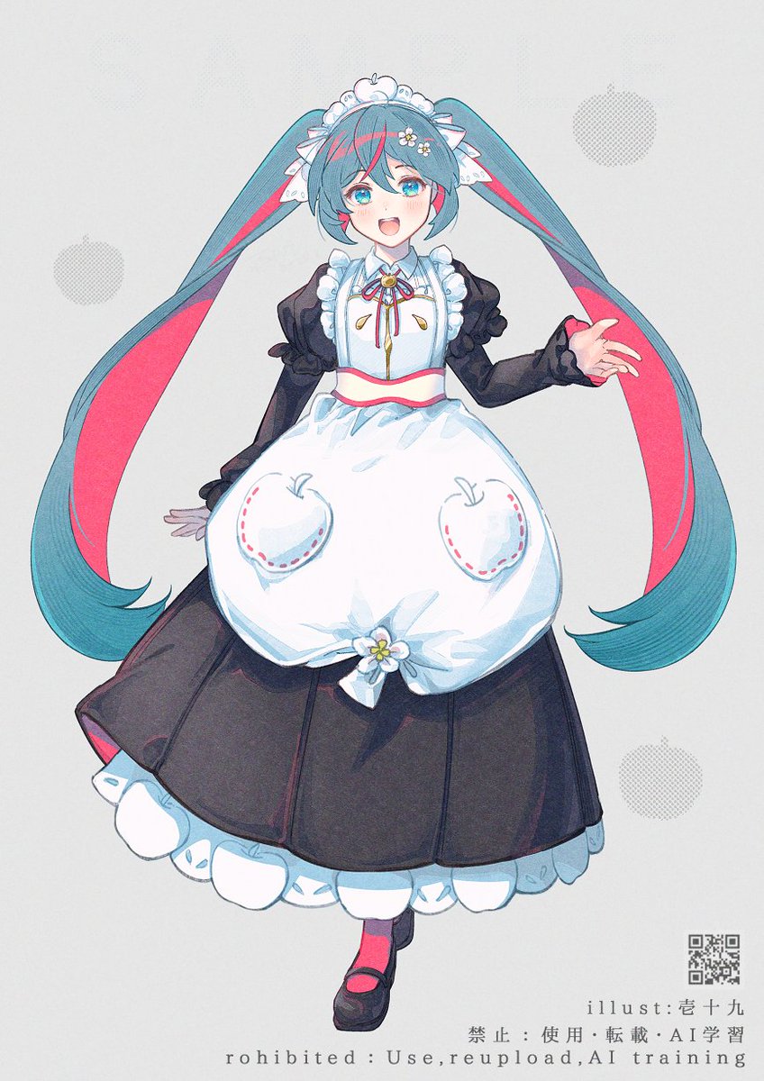 初音ミク 「いつも楽しい時間をありがとうございます! イラストレーターの壱十九と申します。 」|壱十九 / illustratorのイラスト