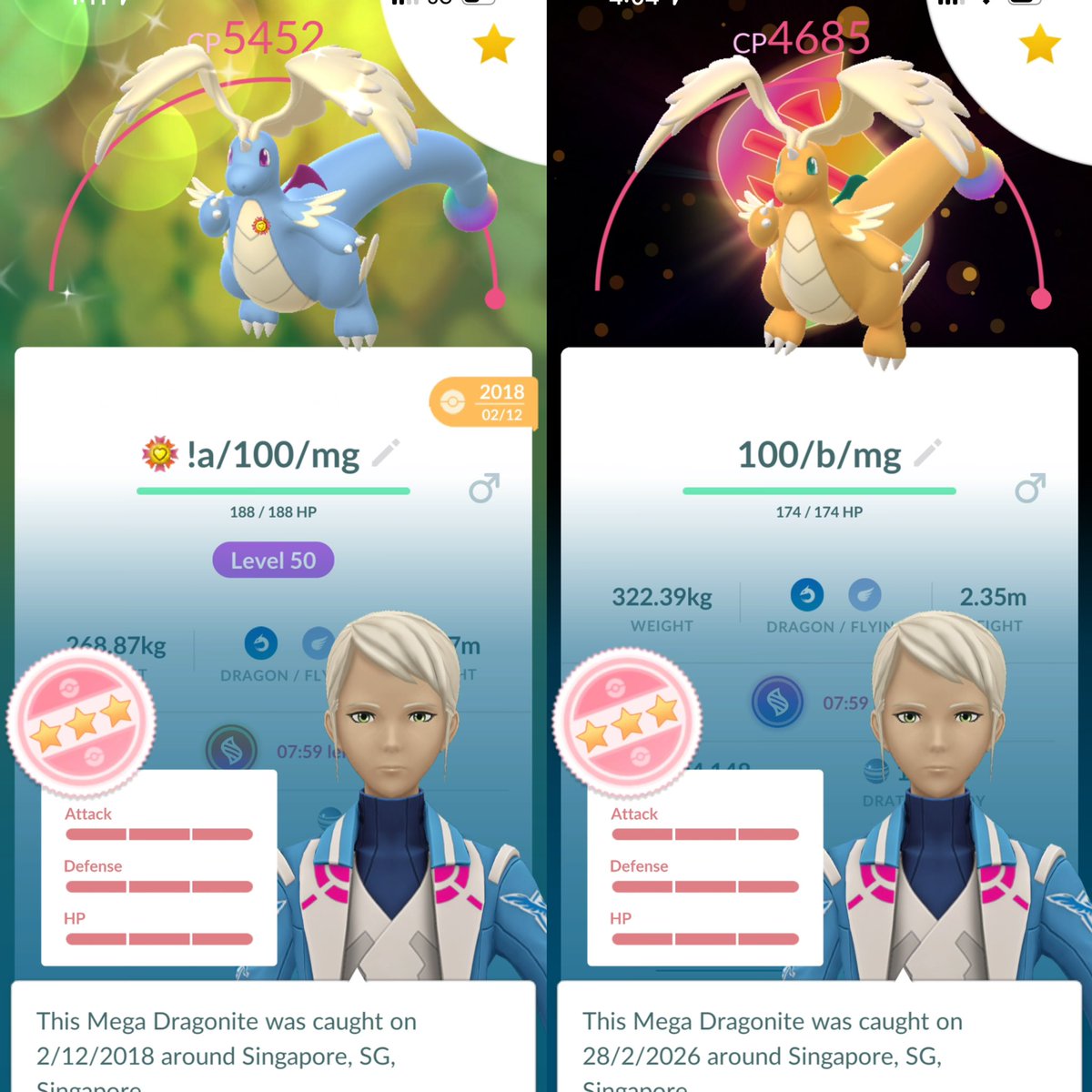 🩵🩵🧡🧡2 mega dragonite - one with background too good to miss it 🥳🤩

#pokemongo #mega