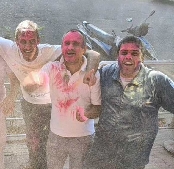 KiranKS's tweet photo. Happy Holi my friends! Hope you had a very colourful Holi 2026. 

We had super fun. Colours, songs, dance, sweets... https://t.co/SNWRuaPV5w