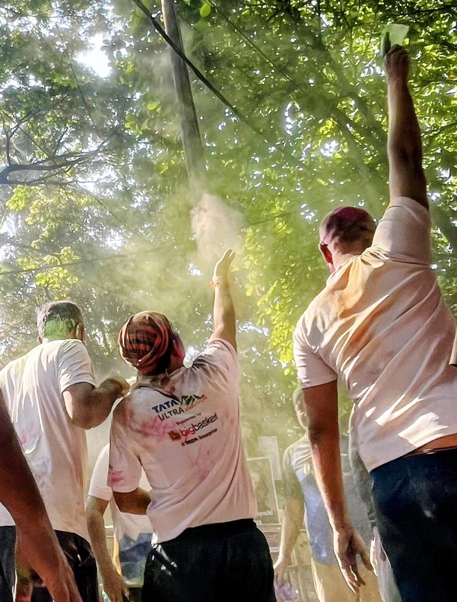 KiranKS's tweet photo. Happy Holi my friends! Hope you had a very colourful Holi 2026. 

We had super fun. Colours, songs, dance, sweets... https://t.co/SNWRuaPV5w