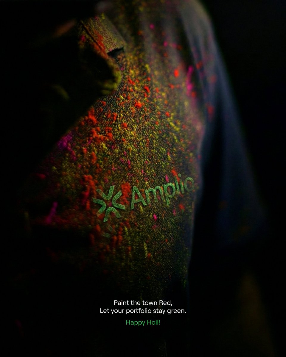 InvestAmplio's tweet photo. Paint the town red, let your portfolio stay green.

Enjoy the colour today, let discipline carry you forward tomorrow!

#HappyHoli https://t.co/SHrTstL2Fe