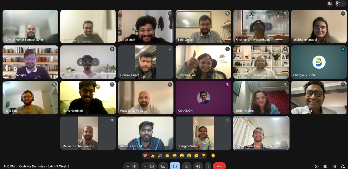 ICT_Asso's tweet photo. 🚦🚙 Yet another batch of Code for dummies,

We thank all the tutors Tejas, Somnath, Zaid, Prasad, Prateek, Mahantesh, Naman, Krishna and Karthik for their support to 17 candidates of Batch 9 from all over France. 🙏

Good luck for the candidates for passing their driving exam. https://t.co/iF314de5UW