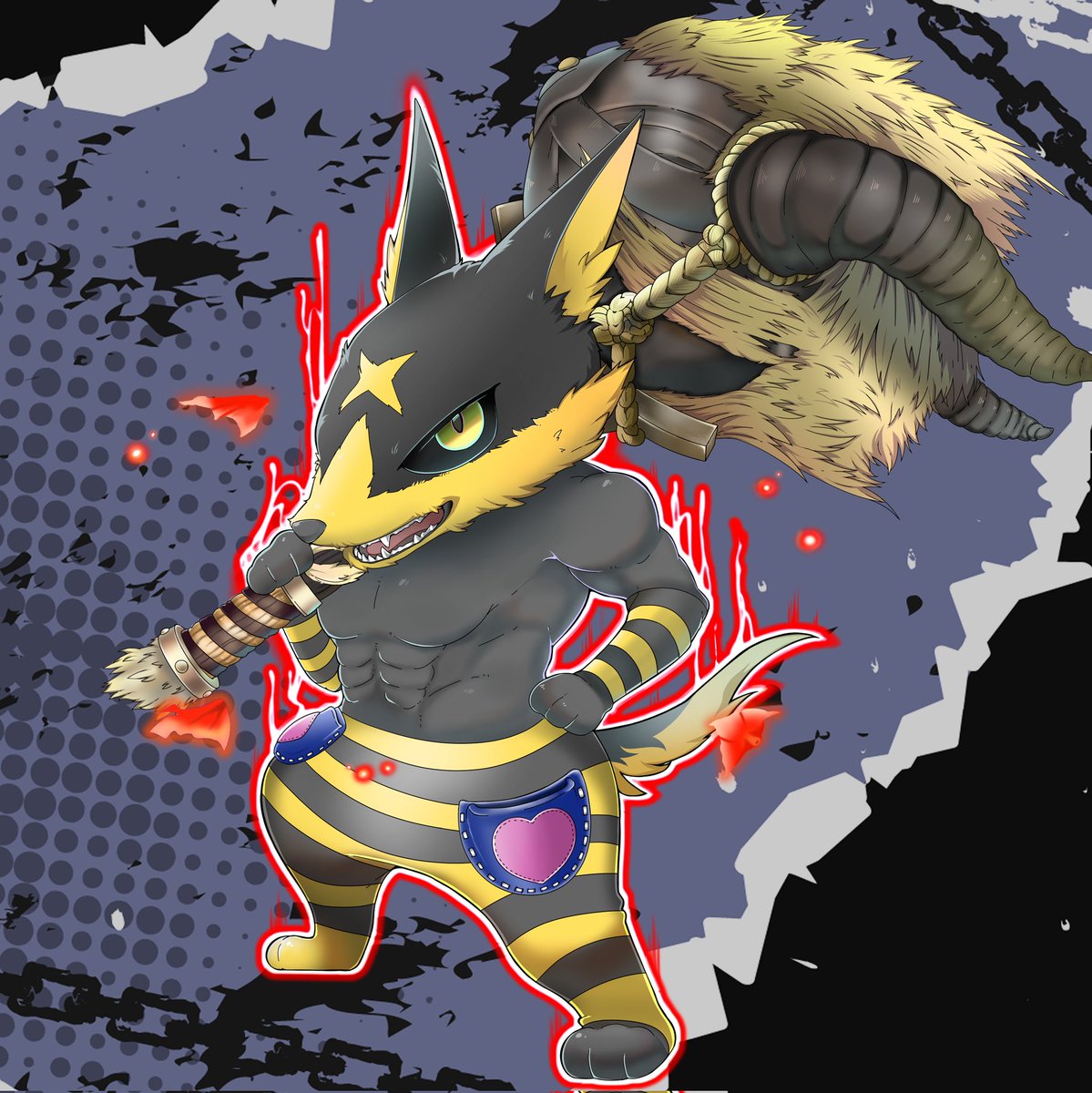 サンブレ配信でお馴染みの姿を描かせていただきました✨ 楽しいご依頼