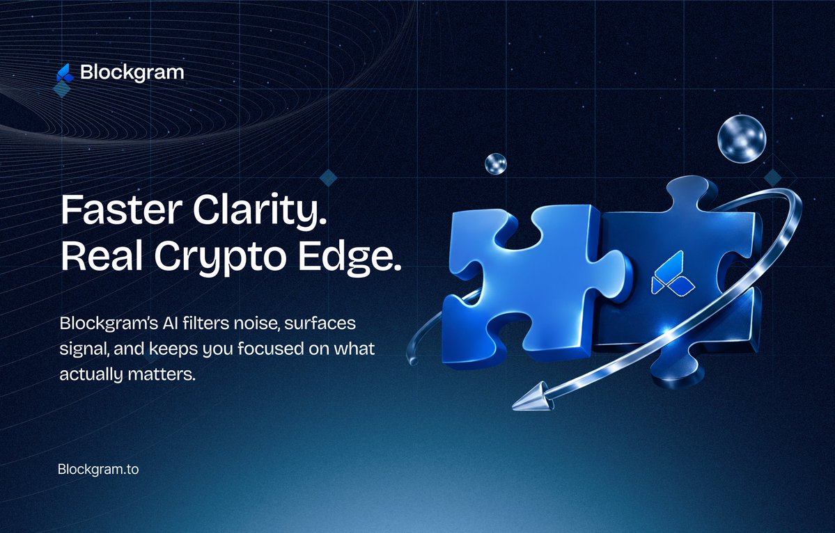 In crypto, the edge isn’t more information.

It’s faster clarity.

Blockgram’s AI filters noise, surfaces signal and keeps you focused on what actually matters.