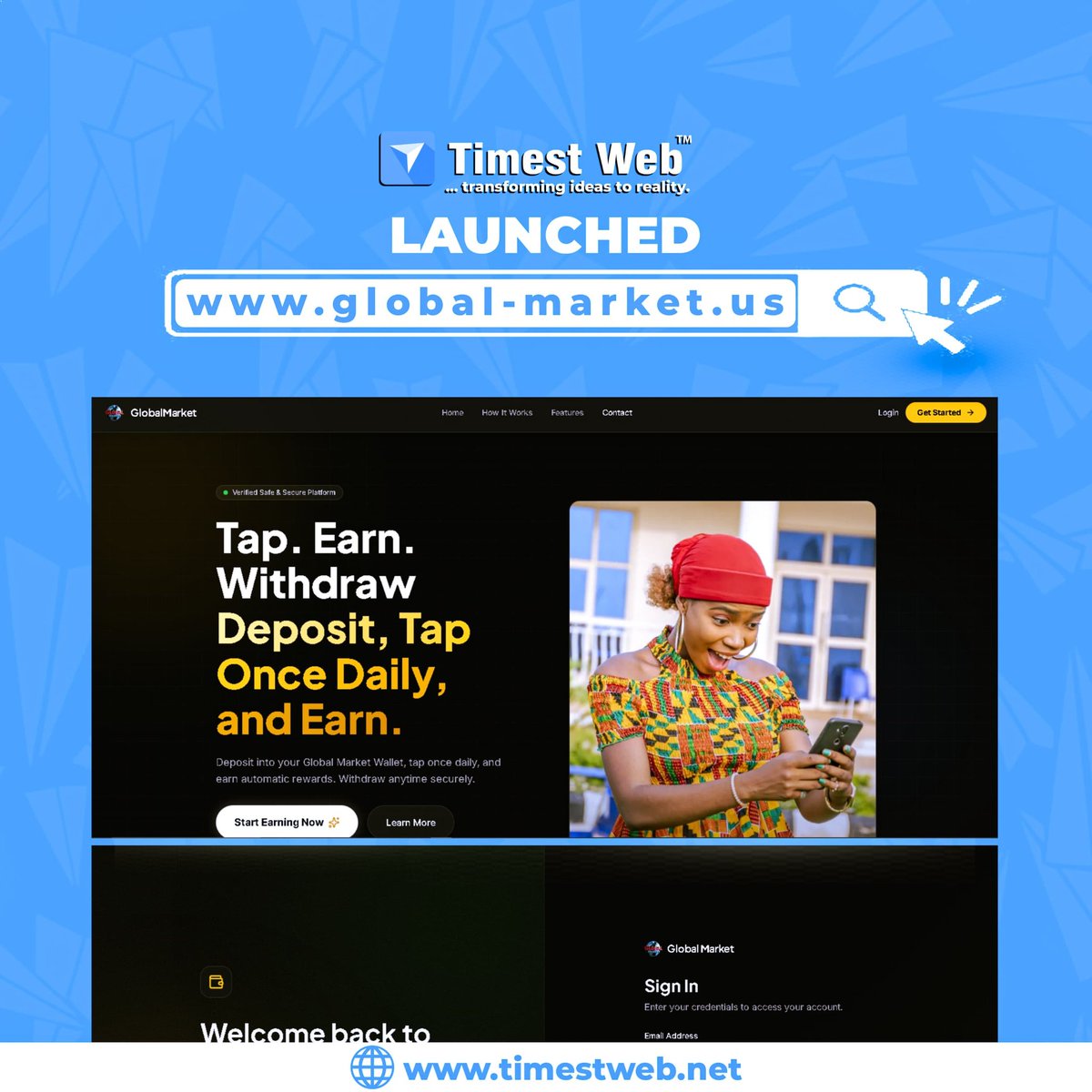 TimestWeb's tweet photo. Your market just went global 🌍

https://t.co/Zxr5FB15aA is officially live.

A platform built for expansion and opportunity.

#timestweb #website #marketingdigital https://t.co/1yU8EpWJ8d