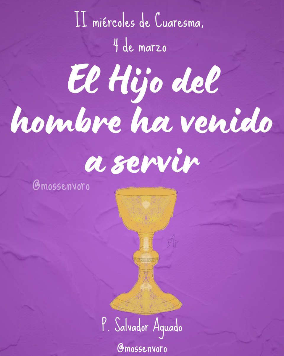 Bendecido miércoles 🙏🏻🟣 #reflexiónevangelio #Cuaresma #mossenvoro #evangelizacióndigital #misionerosdigitales