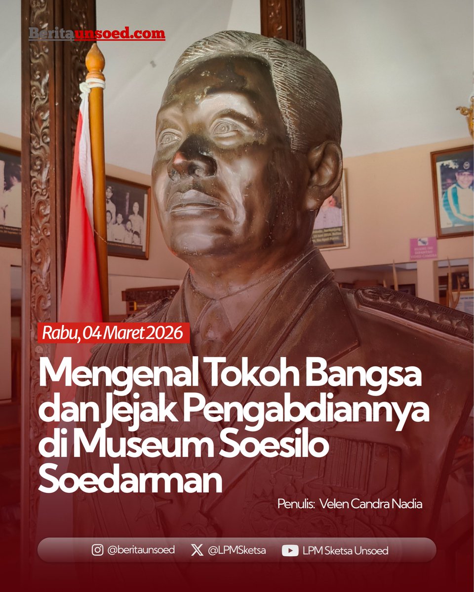 Museum Soesilo Soedarman tidak hanya menyimpan benda-benda bersejarah, tetapi juga merekam perjalanan hidup seorang tokoh nasional yang pernah berperan penting dalam berbagai bidang pemerintahan dan militer Indonesia.

Baca selengkapnya di:
beritaunsoed.com/2026/03/04/mus…