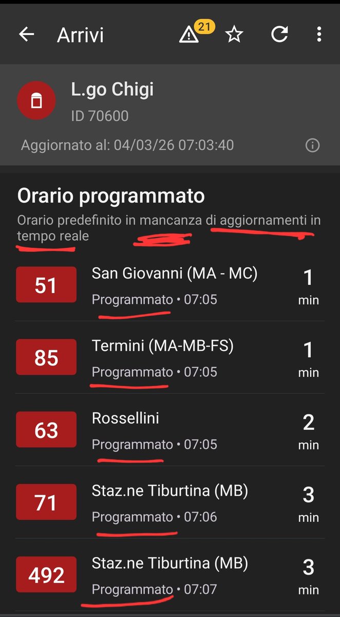 MercurioPsi's tweet photo. #Roma - saltato ANCORA DI NUOVO il monitoraggio #GPS/AVM dell'intera rete #bus del trasporto pubblico, dal server di #RomaMobilità
Perché BUTTARE MLN€💰 fondi pubblici per il #MaaS⁉️
Usate #Moovit ma solo linee #ATAC, NO periferiche
@InnovazioneGov @mitgov_it @CorteContiPress https://t.co/yuMEduEJNY