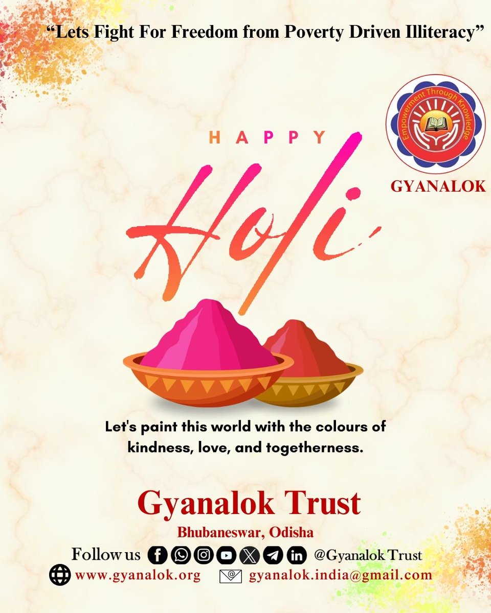 GyanalokThrough's tweet photo. Happy holi to all... https://t.co/FT4M4bNtqB