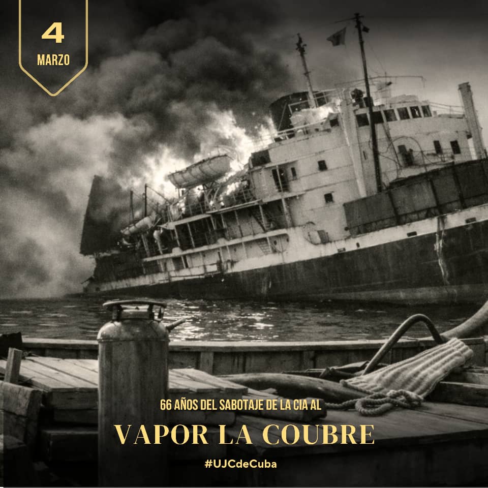 El 4 de marzo de 1960, el vapor francés La Coubre explotó en el puerto de La Habana. Llevaba armas para Cuba. La primera explosión mató a varios. Minutos después, una segunda acabó con decenas de rescatistas.

#MisManosPorCuba