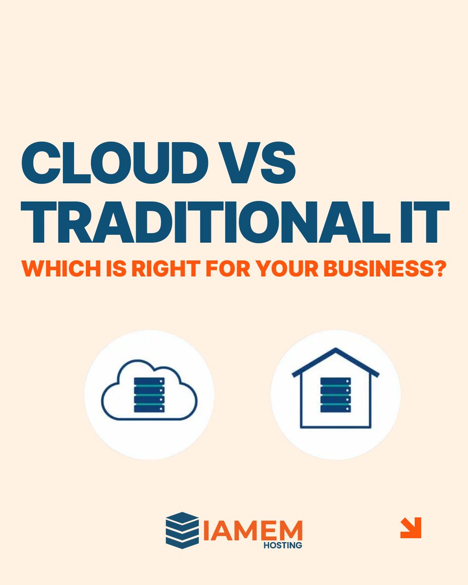 iamemhost's tweet photo. Traditional IT was built for a different time.

Today, businesses need infrastructure that’s flexible, scalable, and always available.

Cloud infrastructure adapts as you grow.
Traditional setups struggle to keep up.

The future isn’t on-prem.
It’s in the cloud. https://t.co/8qrHCjr7hM