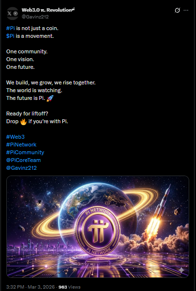 PI NETWORK: HƠN CẢ MỘT ĐỒNG TIỀN – MỘT PHONG TRÀO TOÀN CẦU VÌ TƯƠNG LAI CỦA TIỀN ĐIỆN TỬ

Pi không chỉ là một đồng tiền; nó là một phong trào toàn cầu kết nối cộng đồng xung quanh tầm nhìn chung về Picoin, việc áp dụng web3 và sự phát triển tài chính phi