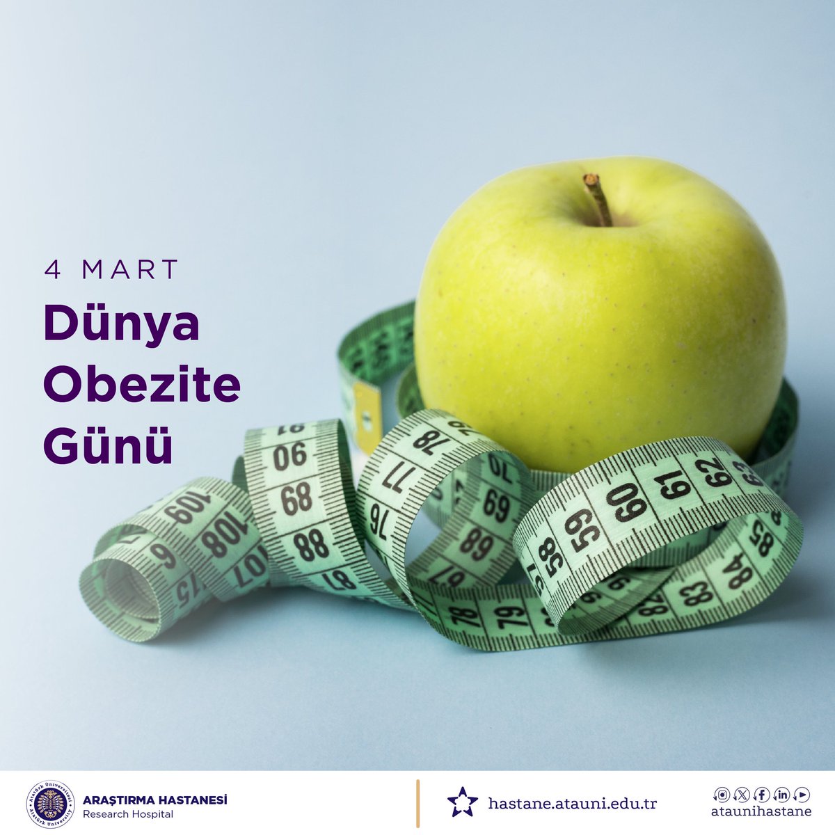 Dünya Obezite Günü kapsamında, sağlıklı yaşam alışkanlıklarının desteklenmesi ve bireylerin sağlık yolculuğunda bilinçli adımlar atmasının önemine dikkat çekiyoruz. Sağlık profesyonelleri ile yürütülen bütüncül yaklaşımlar, sürdürülebilir sağlığın temelini oluşturur.
<a href="/atauni1957/">Atatürk Üniversitesi</a>