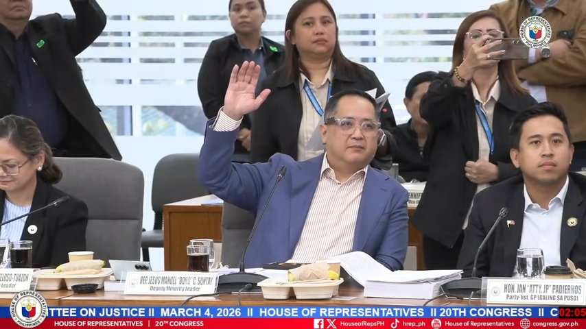 LONE 'NO' VOTE
 
Quezon City 4th District Rep. Bong Suntay logged the sole vote against the sufficiency in substance of the two impeachment complaints against Vice President Sara Duterte.

Related: abs-cbn.com/news/nation/20…