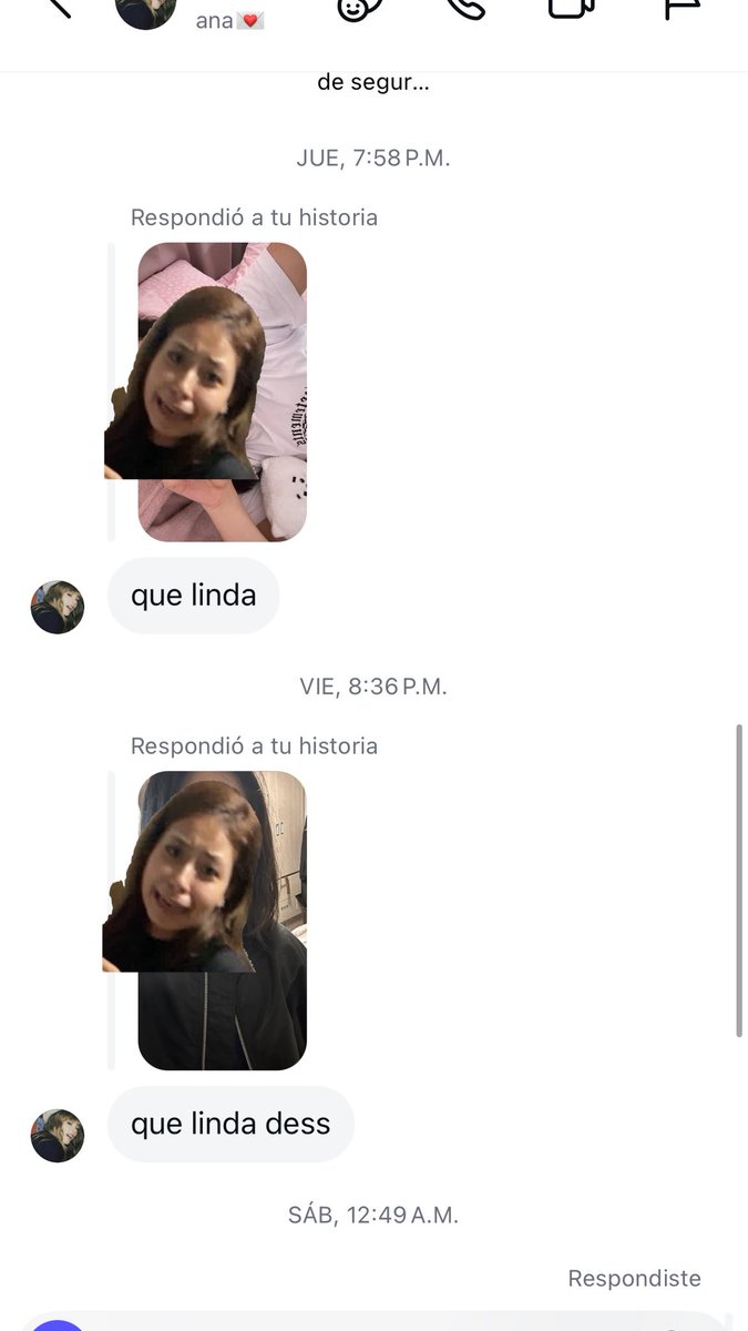 Ya sabía que no era fea, Ana gracias por tanto