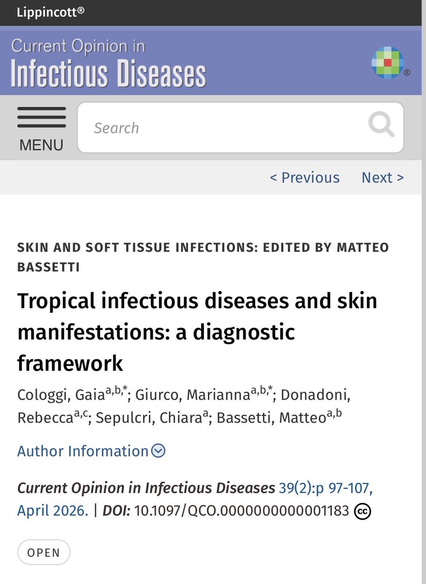 infeccHRUmalaga's tweet photo. En @CO_Infectious_D cómo afrontar el #Diagnostico🤔 en lesiones #cutaneas secundarias a #InfeccionesTropicales 🧫🏝️
#Algoritmo diagnóstico según geografía 🌍🌎y si fiebre🤒, rash🔴, prurito y tipo de lesión🔍
Importante en migrantes y viajeros!🚢✈️🧳
🔗🆓https://t.co/HOmqh5mPpz https://t.co/rdnU7hXL0n