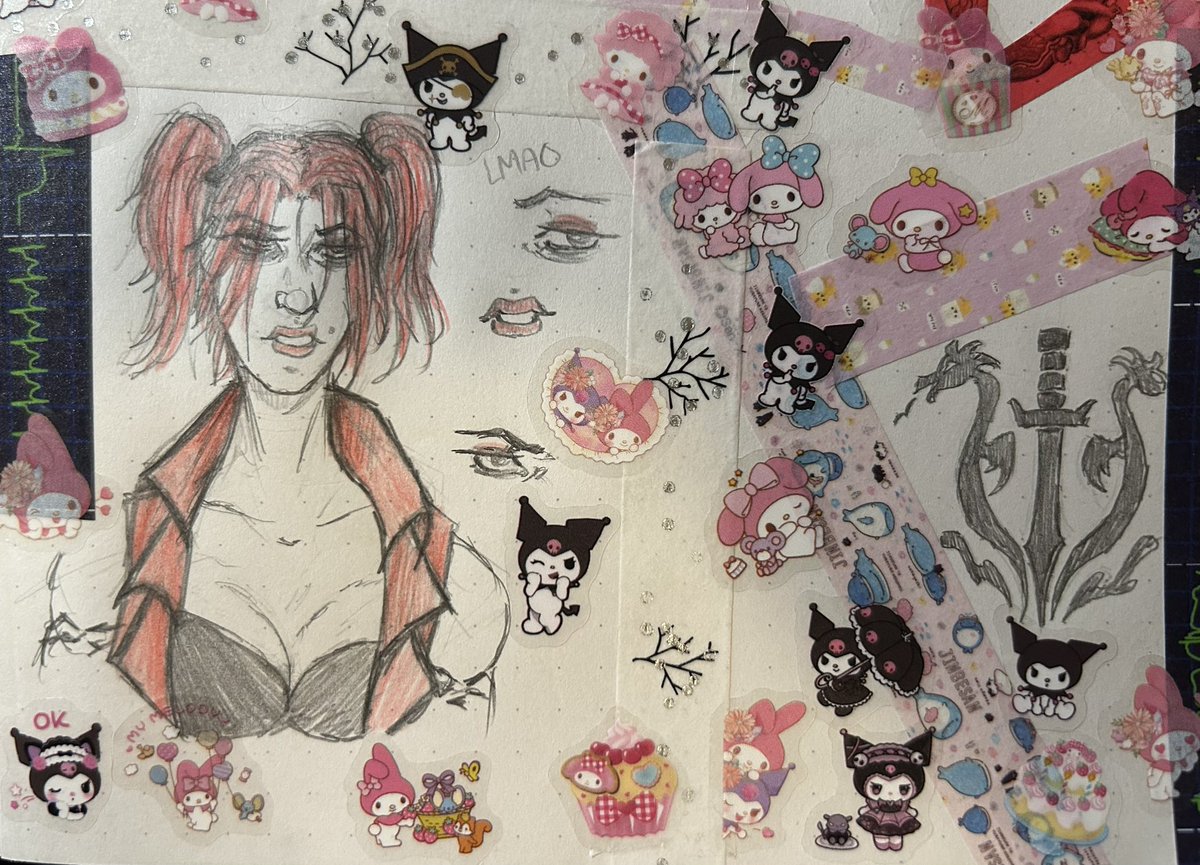 Page 2: Kira!
Ever since I used the heart washi tape for Kitana, I knew I had to pick a red character for my next page. I suppose that the EKG and heart tapes will be a trend for all the MK characters I draw haha
-
-
#MortalKombat #Kira