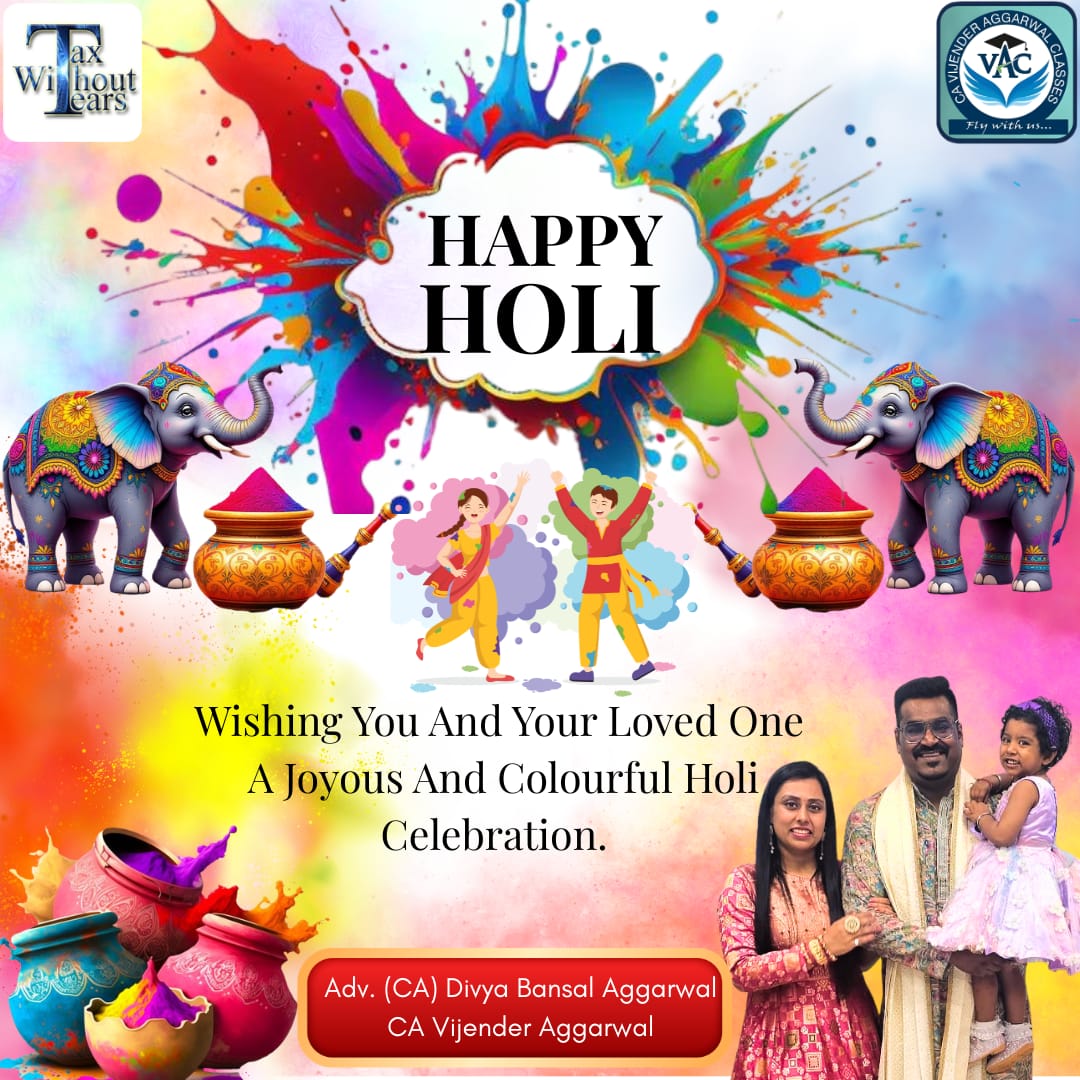 TaxWithoutTears's tweet photo. Celebrating colors 🌈, togetherness 🤝 &amp; new beginnings ✨🌸
Wishing you a joyful 😊 and prosperous 💫 Holi 2026 🎨🥳
.
.
.
.
#holi #holicelebration2026  #taxwithouttears #coloursfestival #vac https://t.co/VBcvThj29O