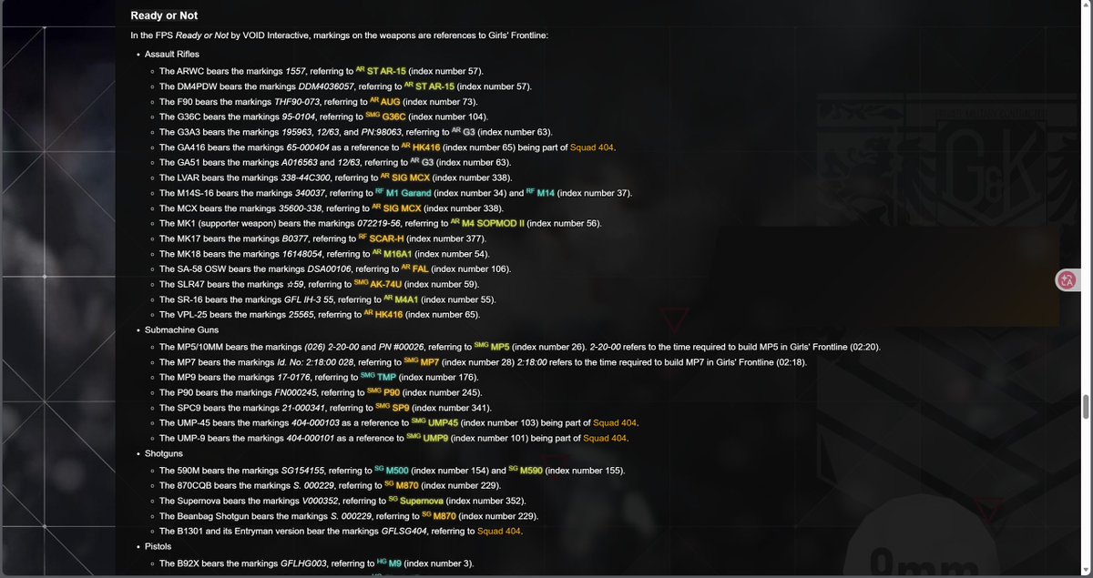 LinTruck_LINK's tweet image. If you don't know the easter egg in Ready or Not that's about Girls' Frontline
#ReadyorNot #GirlsFrontline2Exilium