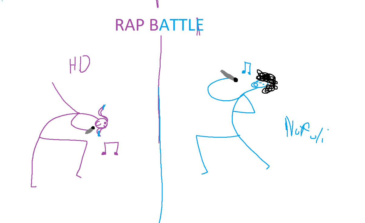 Nufuliii's tweet photo. who wins the rap battle https://t.co/asSVKQfosz