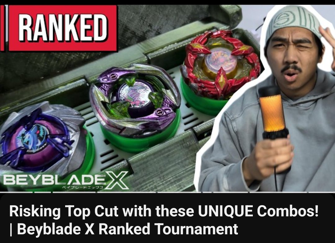 ItsJinzoh's tweet photo. Newest YouTube video just dropped!
Mostly documenting my competitive #BEYBLADEX journey and would love if you checked out the channel.

Link down below! 👇 https://t.co/LJknZQ1imF