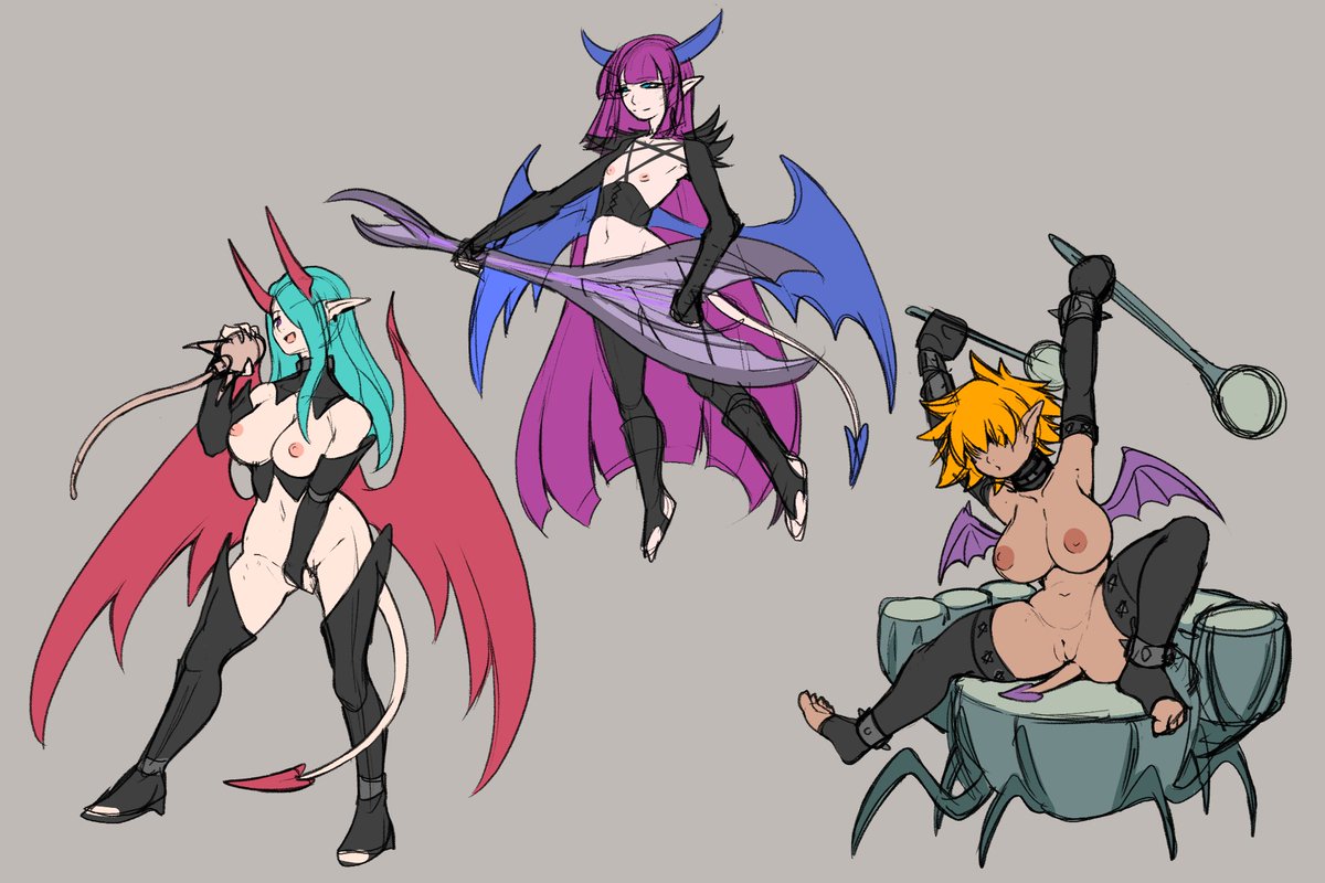 DeadSlot4's tweet photo. Demonherd Dungeon bosses wip https://t.co/BnwaQNQnn5