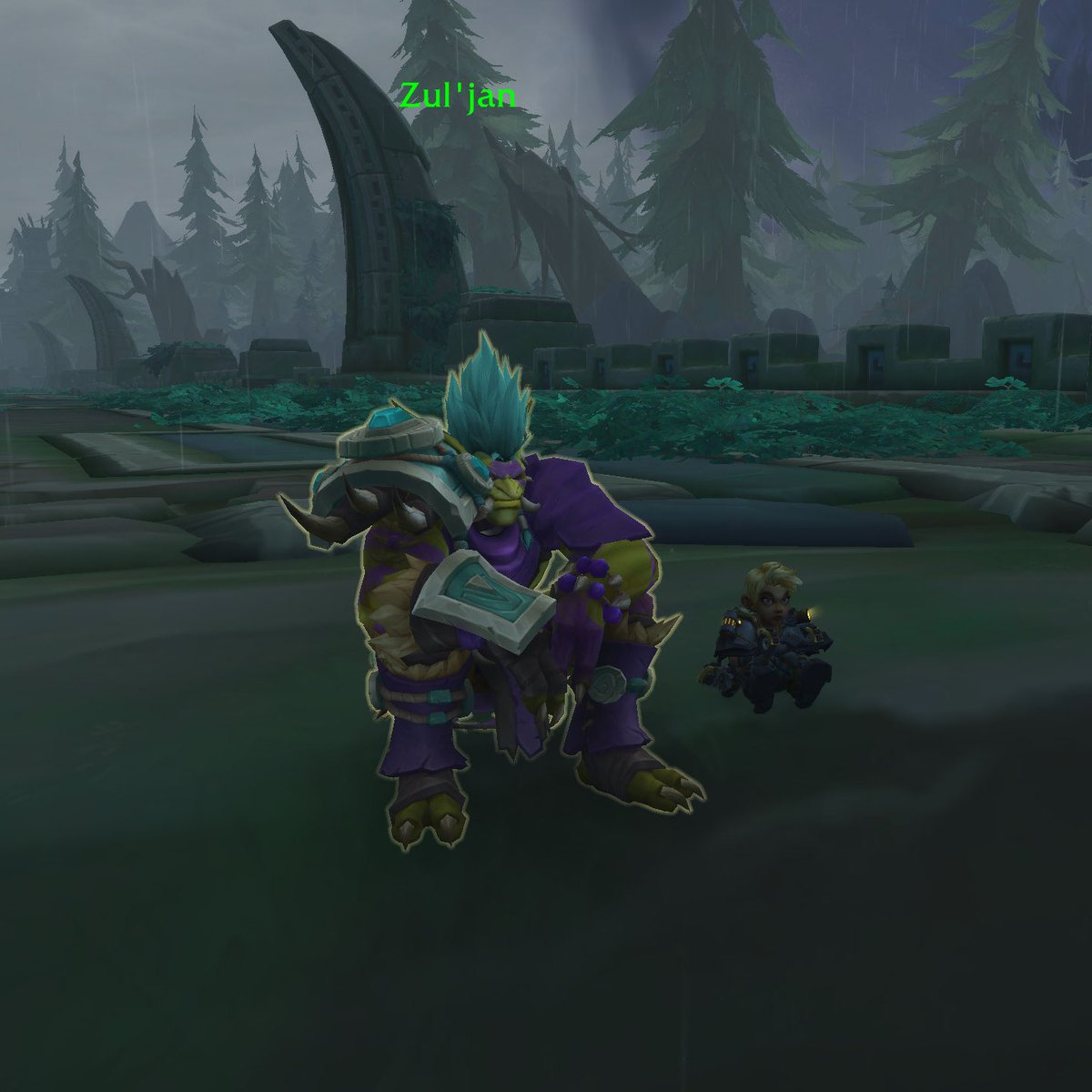 GnomishBaezzle's tweet photo. Do not beat yourself up Zul'jan my not husband, have yerself a fish!~ https://t.co/S5so5FA04J