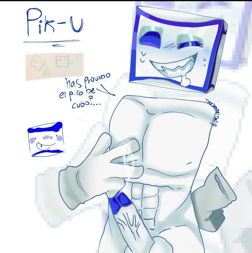Lax_120's tweet photo. This is my new OC which i love so much
Name: Bik-U 
Gay
Friendly, kinda horny and silly too
Im bad at geometry dash but I have a oc (digital drawings are from friends)
(I know they say pik-u on drawings but they are just errors)
Nsfw drawing from : @TimeJandelDaily https://t.co/96uTDhTlVr