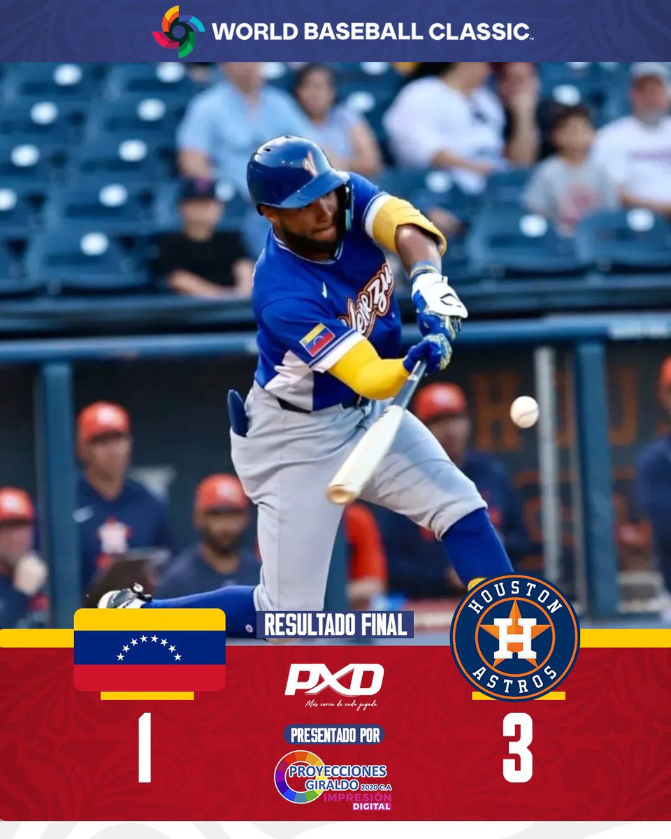 ¡NO HUBO PRODUCCIÓN! 🥵

🇻🇪 Venezuela cayó en el primer encuentro de exhibición por 1-3 ante los Astros de Houston en West Palm Beach. 👀❌ 

👀 Para ti, ¿qué crees que faltó? 

#mlbvenezuela #lvbp #beisbolvenezolano #venezuela