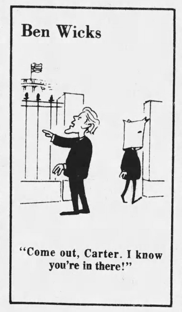 Jimmy Carter and Ted Kennedy by Ben Wicks, 1980