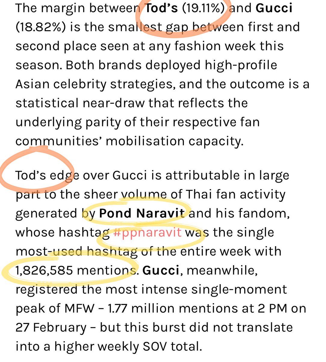 ไม่ติดใจกับ Share of Voice (SOV ) 

แต่  #ppnaravit most-mentioned  คือ? Data 1,826,585  ของปอนด์ ณราวิชญ์ แต่ใส่ให้อีกแบรนด์ ทั้งที่เมนไปกับ Prada  

รบกวนแก้ด้วย <a href="/asselin/">📝👋Christophe ∆SSΞLIN </a>  dataทึ่มีมูลค่าต่อศลปกับแบรนด์ ควรลงให้ขัดเจน และ # ศลป บ้านเบสแปล ตลกค่ะ