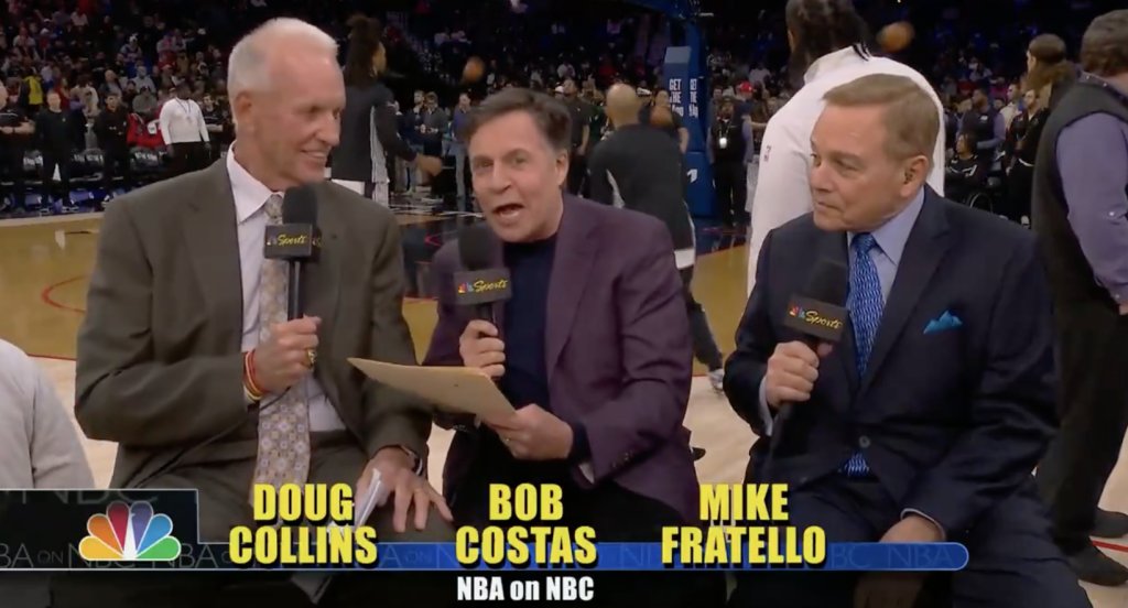 awfulannouncing's tweet photo. Viewers loved NBA on NBC Throwback Tuesday broadcast https://t.co/BHGSCF4cD8 https://t.co/vJPMvFYc4v