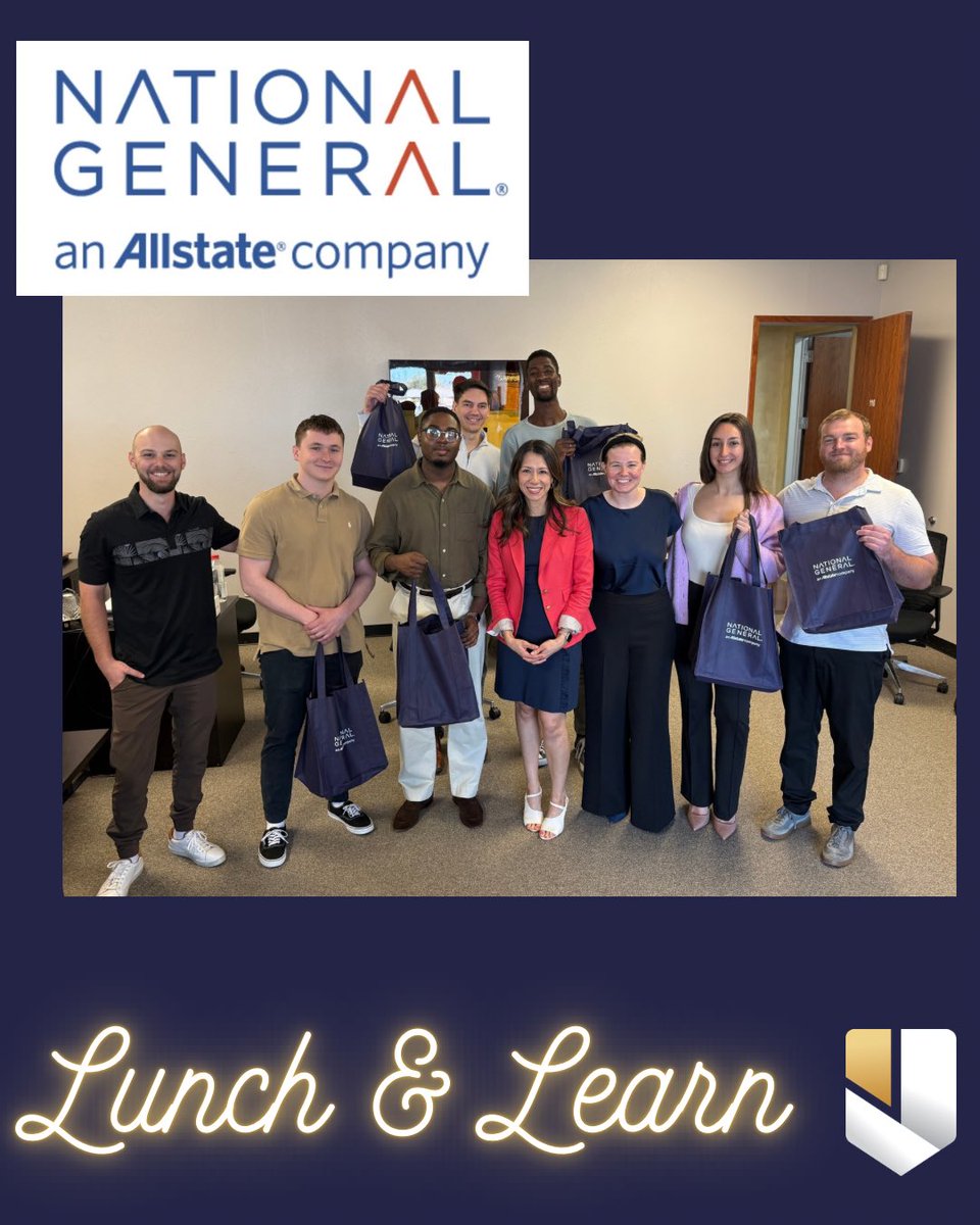InsuranceJacobs's tweet photo. Lunch &amp; Learn kind of day! 🍽️📚

A big thank you to our wonderful Allstate &amp; National General representative, Courtney, for spending time with our team today. Not only did she bring great insights, but she also surprised our newest producers with some fun goodies! 🎉 https://t.co/jNyacAE3L1