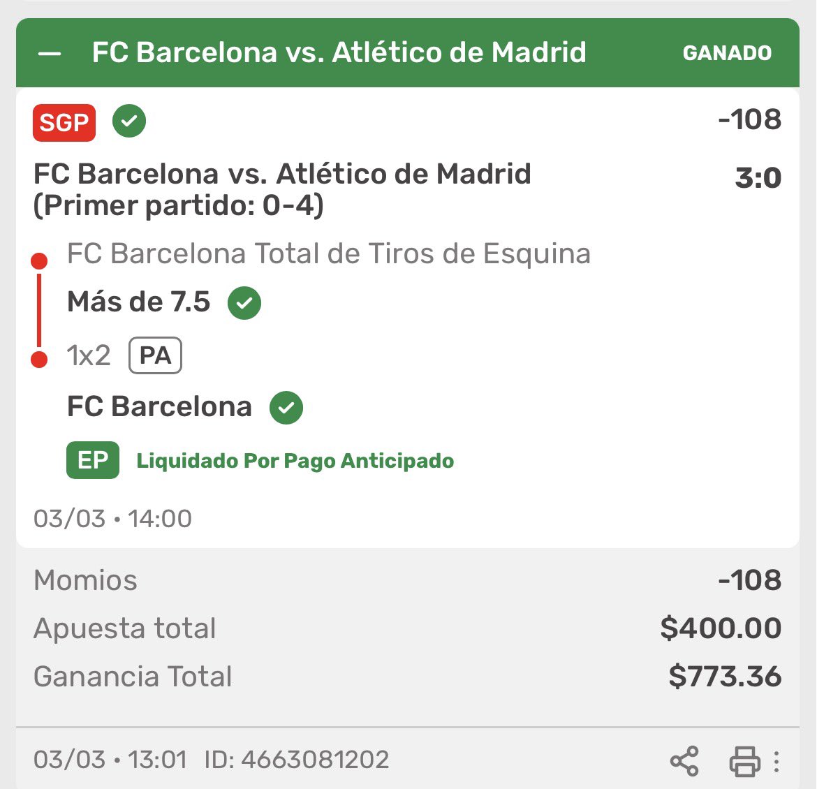JessEspitia27's tweet photo. Día perfecto en el grupo de los Espicks. Hoy solo nos enfocamos en la Copa del Rey.

El grupo es anual, totalmente gratuito y está abierto siempre.

Hay control/gestión de bank y se buscan ganancias progresivas con jugadas de valor.

Si quieres entrar, escríbeme por DM 📩 https://t.co/vNIh7ZlkR9