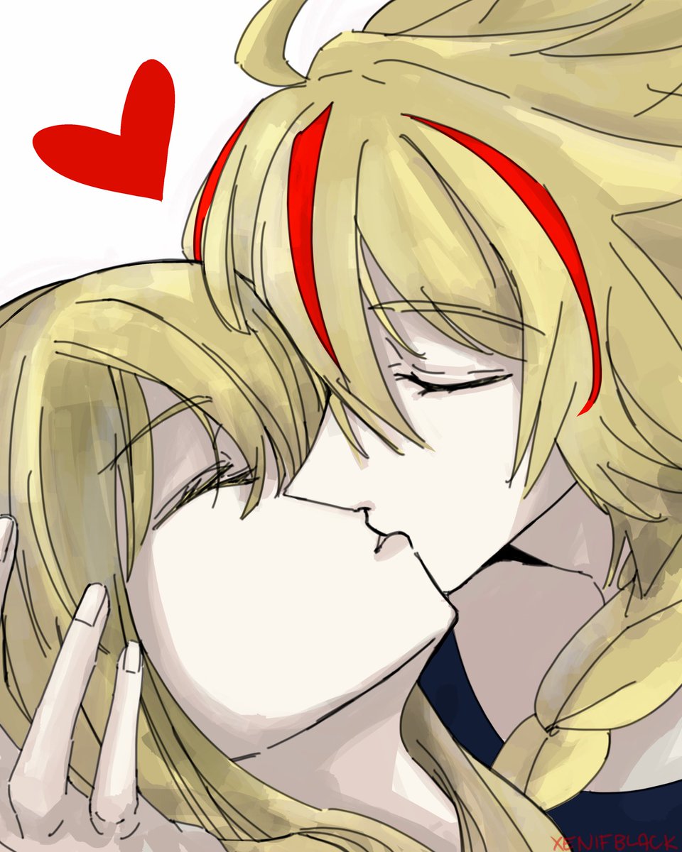 XenifBlack's tweet image. Congrats Richard you get to smooch Ayaka don’t worry I’m still drawing mana transfers of you and your girl as promised 

#リチャアヤ #richaya