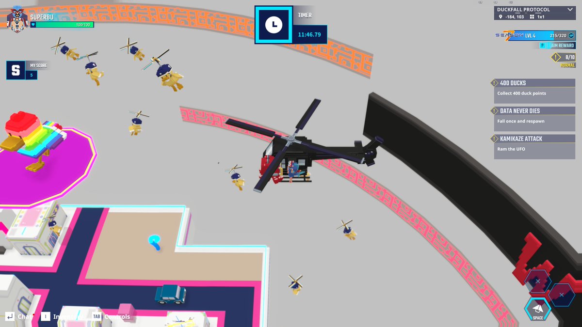 Helicopter found, action shot acquired in The Sandbox Season 7. <a href="/TheSandboxGame/">The Sandbox</a> tsbga.me/TheSandbox #Season7