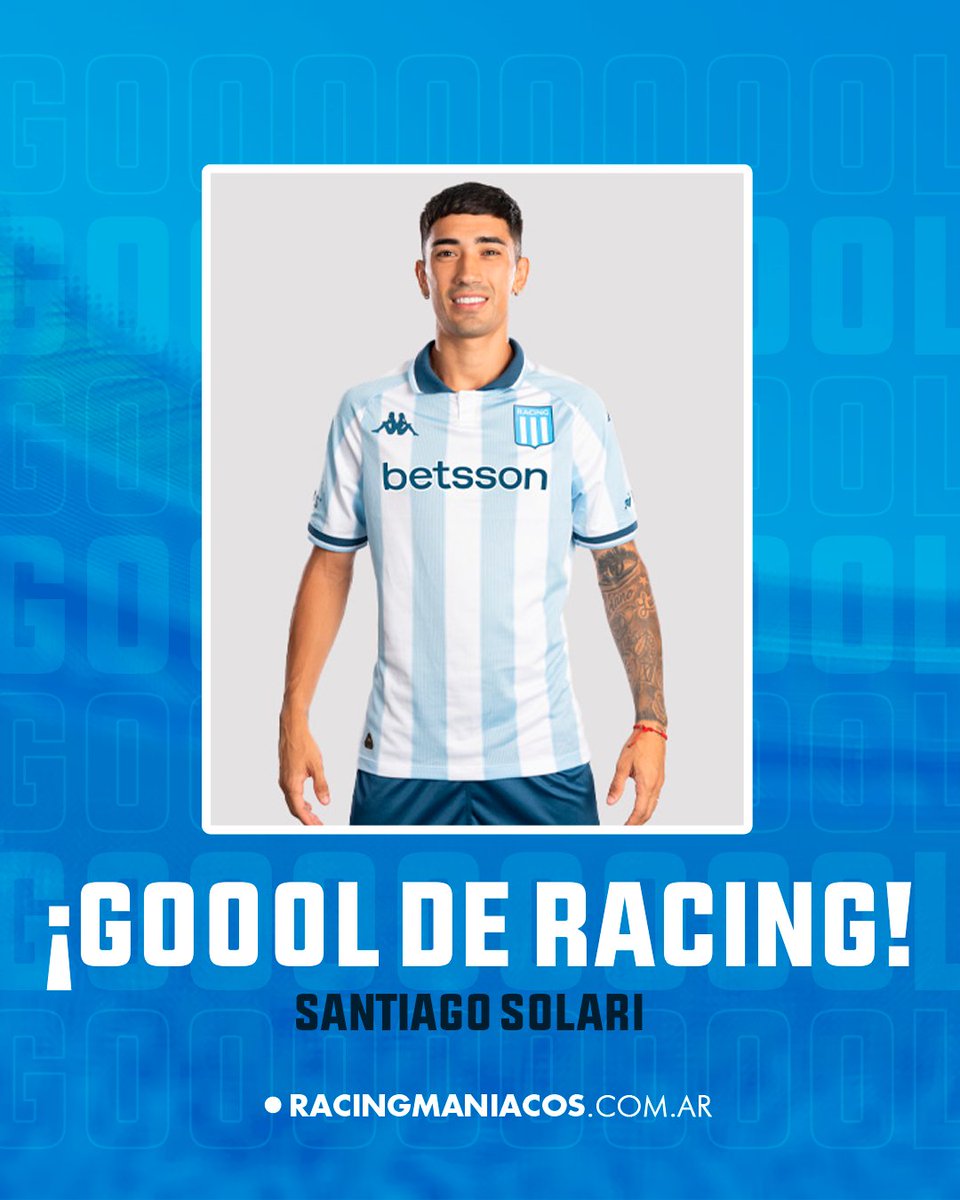 #AtléticoTucumán 0️⃣ - #Racing 3️⃣

50' ST ⏰

¡¡GOOOOOOL DE LA ACADEMIA!! ⚽