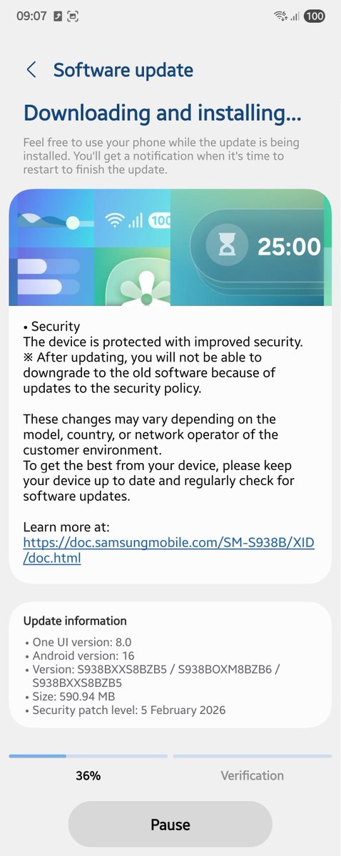 After 4 days of waiting.. finally..

<a href="/samsungID/">Samsung Indonesia</a> come on! Do better next time!! So sick of waiting for too long!

GALAXY S25 SERIES (XID). FEB 2026 PATCH, BZB5. GO AND GRAB YOURS NOW!