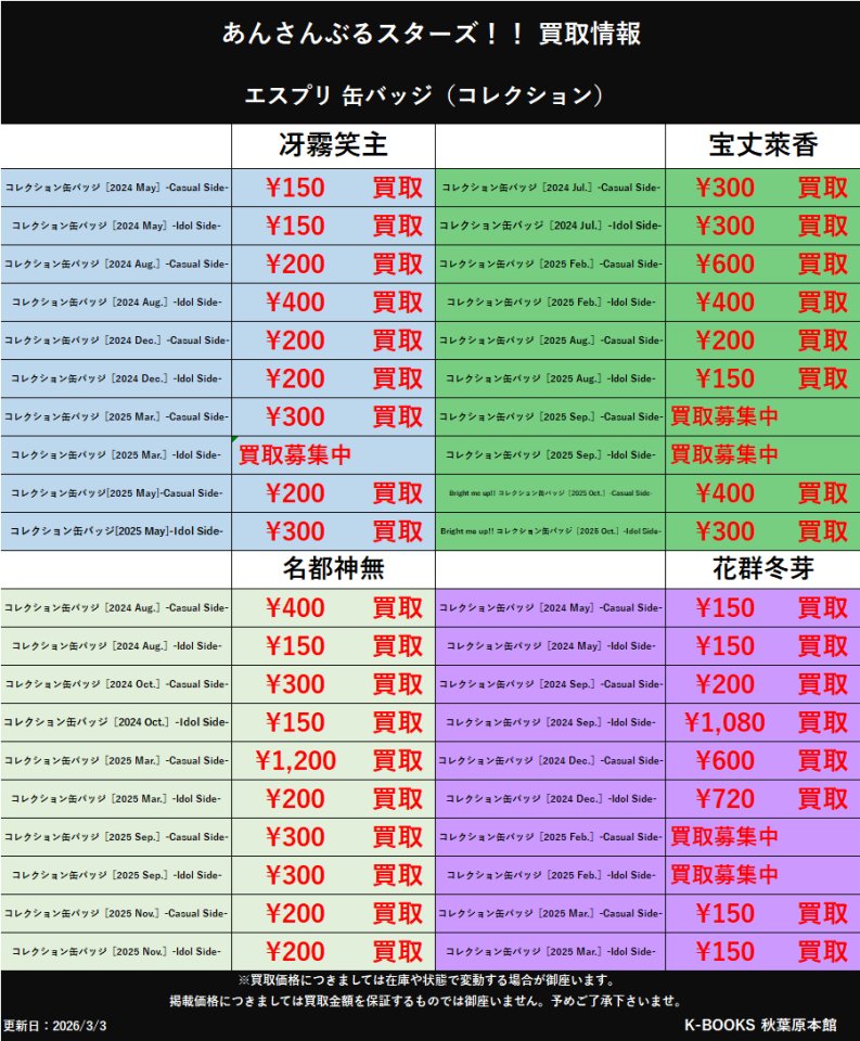 名都神無 カンナ GIRA デコ ハート 缶バッジ あんスタ アニメイト