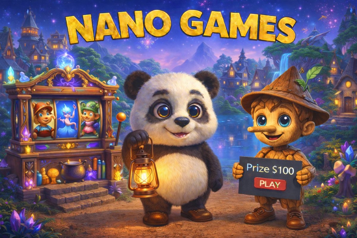 ✨️ Start the month by winning big in the magical world

The wooden doll will share $100 in Ethereum 💰

How to participate:
🪵 Follow <a href="/nanogamesio/">NanoGames.io</a>
🪵 Post a screenshot of yourself playing: nanogames.io/slots-game/pin…
🪵 Like, RT + Tag friends using #ETH
🔸️ Minimum VIP4
$50