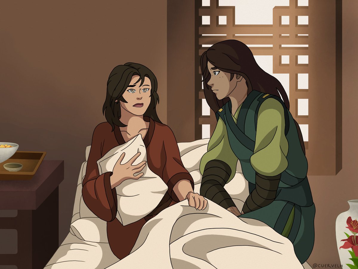 Necesito hacer más dibujos de ellas #Kyoshi #Rangi #Rangshi