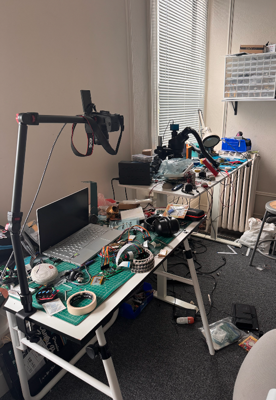 Always visit the artist in their studio. 

Aida's bedroom. January 2026.
<a href="/aidaxbaradari/">Aida Baradari</a> <a href="/be_inaudible/">Deveillance</a>