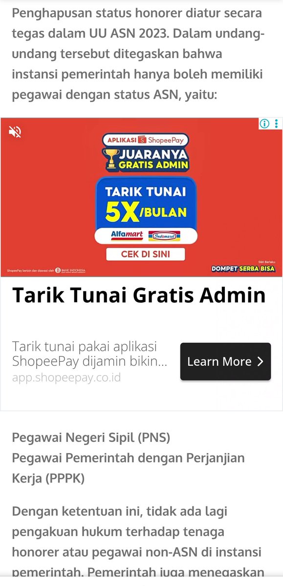 Salah! UU ASN 2023 tp br bs terlaksana 2025-2026