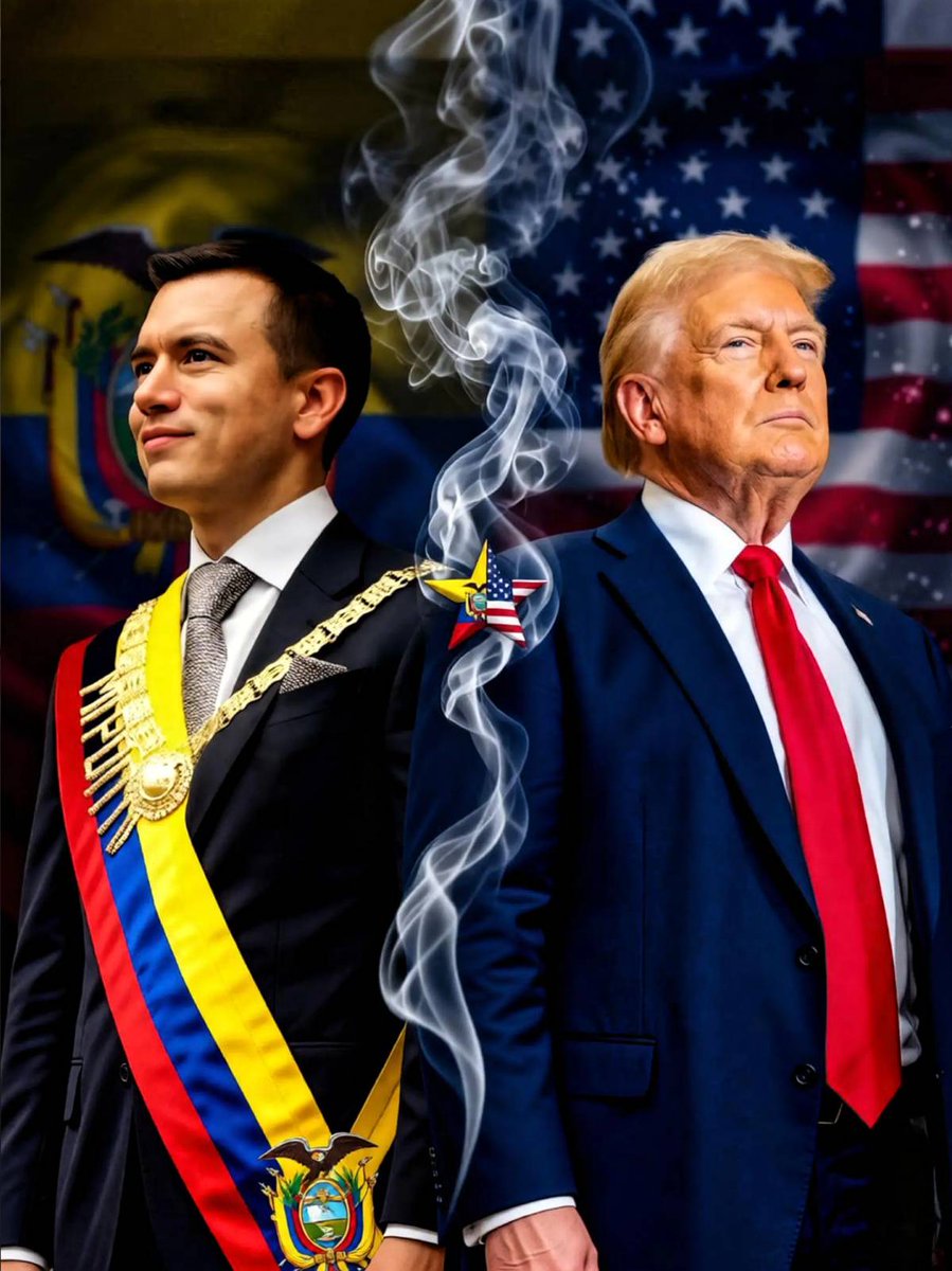 Libertador_Ec's tweet photo. Oficialmente Trump acaba de comenzar la casería de Narcotraficantes en Ecuador.

Bienvenidos, Welcome to Ecuador Us Army🇺🇸🇪🇨 https://t.co/uC6d6rVEIL